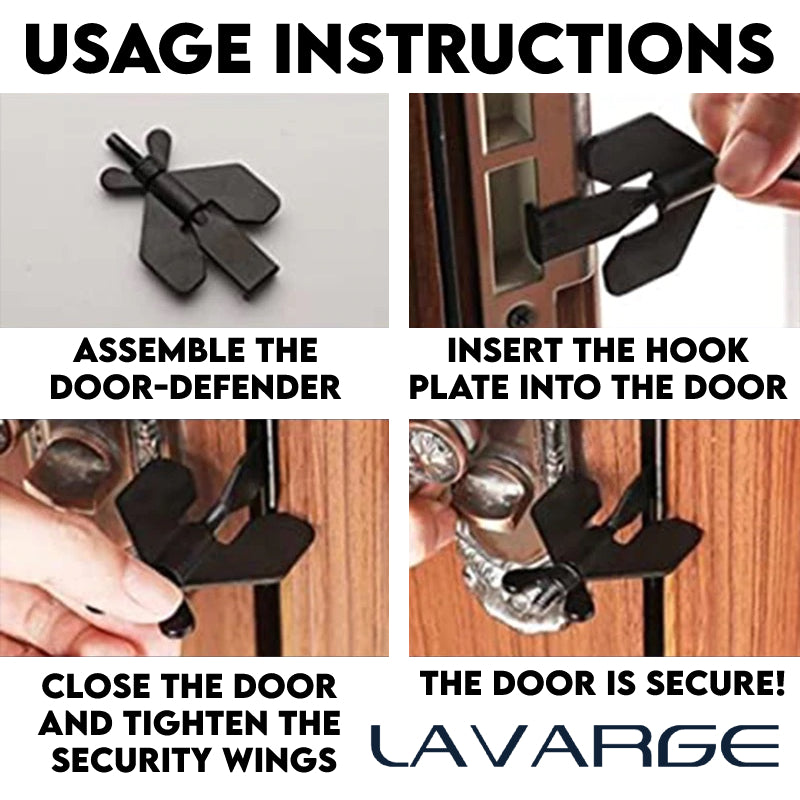DoorDefender Portable Security Lock
